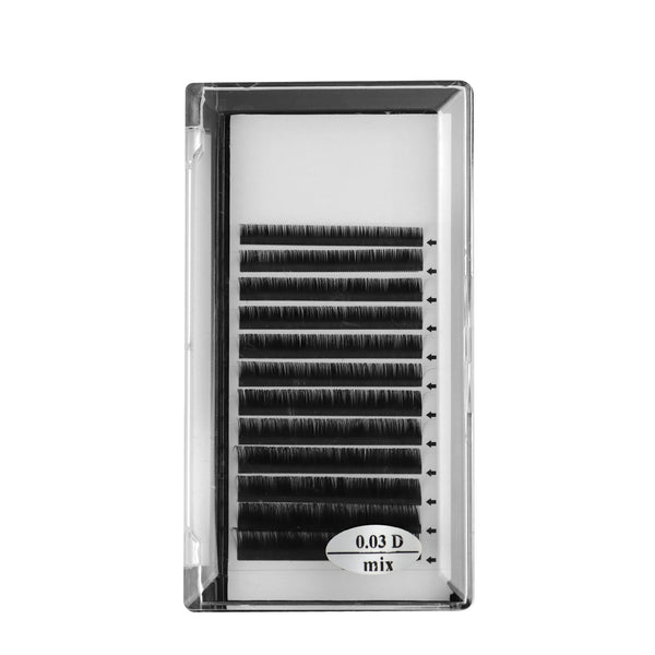 D Curl 0.03 individual lashes wholesale for lash business and technicians D Curl 0.03 pestañas individuales al por mayor para técnicos y empresas de pestañas