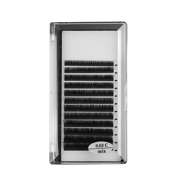 C Curl 0.03 individual lashes wholesale for lash business and technicians C Curl 0.03 pestañas individuales al por mayor para técnicos y empresas de pestañas