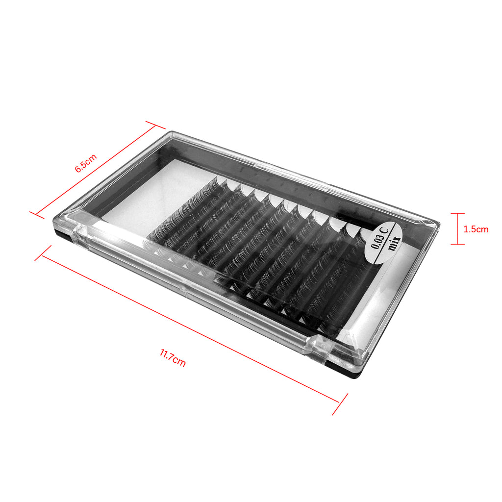 Empower your beauty venture with a bulk order of 0.03 C Curl individual eyelashes. Wholesale eyelash extensions tailored for lash professionals and technicians to enhance your business offerings. Potencia tu negocio de belleza con un pedido al por mayor de pestañas individuales 0.03 C Curl. Extensiones de pestañas al por mayor diseñadas para profesionales y técnicos de pestañas para mejorar su oferta comercial.