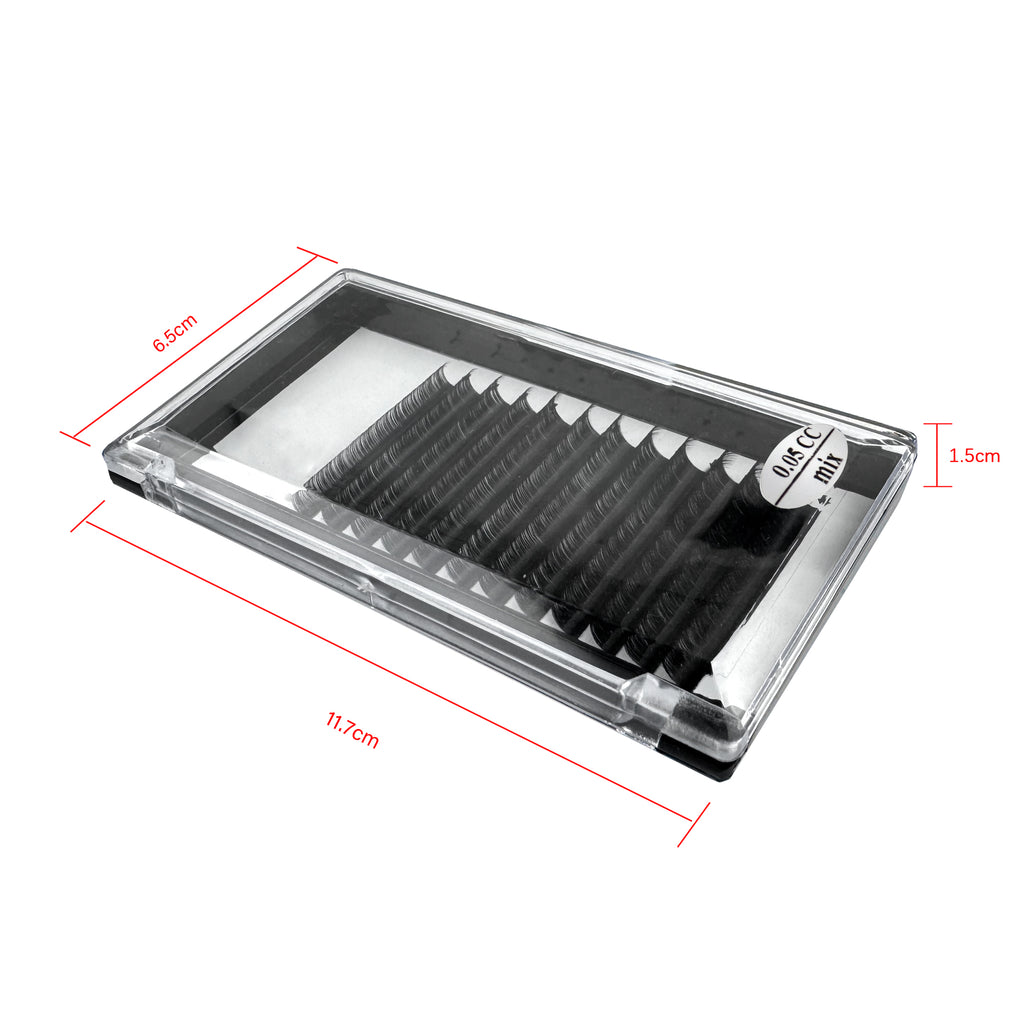 Empower your beauty venture with a bulk order of 0.05 CC Curl individual eyelashes. Wholesale eyelash extensions tailored for lash professionals and technicians to enhance your business offerings. Potencia tu negocio de belleza con un pedido al por mayor de pestañas individuales 0.05 CC Curl. Extensiones de pestañas al por mayor diseñadas para profesionales y técnicos de pestañas para mejorar su oferta comercial.