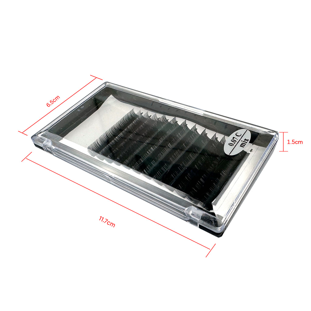 Empower your beauty venture with a bulk order of 0.07 C Curl individual eyelashes. Wholesale eyelash extensions tailored for lash professionals and technicians to enhance your business offerings. Potencia tu negocio de belleza con un pedido al por mayor de pestañas individuales 0.07 C Curl. Extensiones de pestañas al por mayor diseñadas para profesionales y técnicos de pestañas para mejorar su oferta comercial.