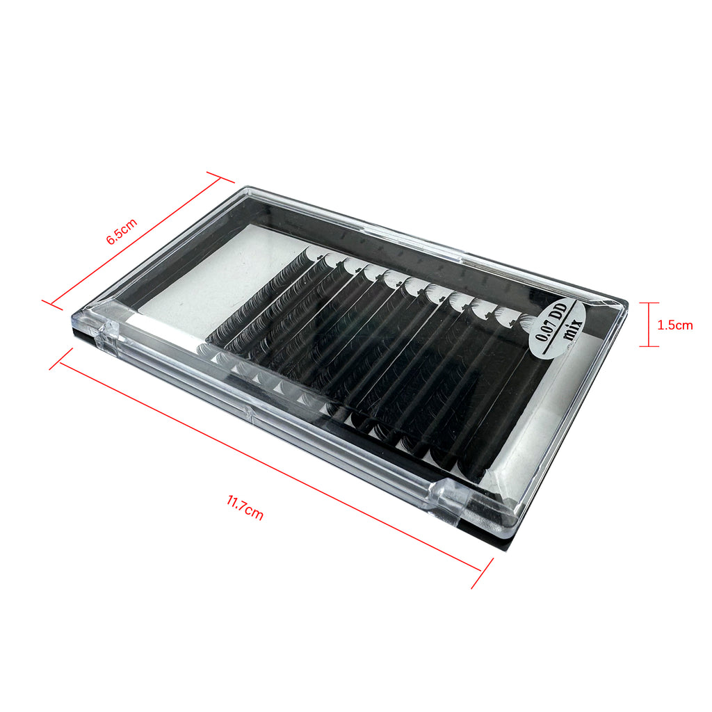 Empower your beauty venture with a bulk order of 0.07 DD Curl individual eyelashes. Wholesale eyelash extensions tailored for lash professionals and technicians to enhance your business offerings. Potencia tu negocio de belleza con un pedido al por mayor de pestañas individuales 0.07 DD Curl. Extensiones de pestañas al por mayor diseñadas para profesionales y técnicos de pestañas para mejorar su oferta comercial. Wholesale lash vendor and manufacturer for small business houston texas