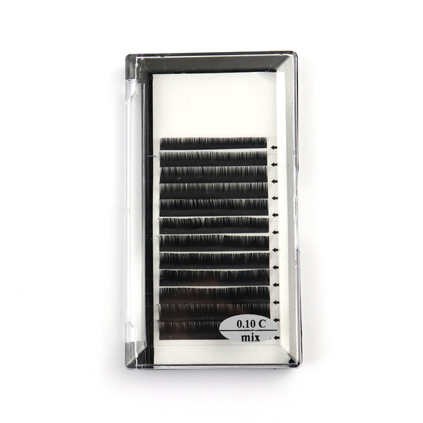 C Curl 0.10 individual lashes wholesale for lash business and technicians C Curl 0.10 pestañas individuales al por mayor para técnicos y empresas de pestañas
