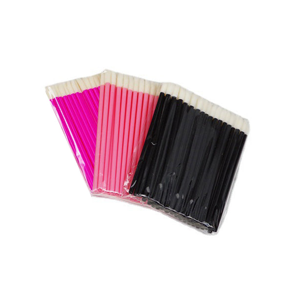 50 Pack Lash Soft Pointed Foam Applicator Wands For Makeup Business Paquete de 50 varitas aplicadoras de espuma puntiagudas suaves para pestañas para negocios de maquillaje Pink Black Wholesale lash vendor and manufacturer for small business
