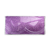 50 Pack Glitter Backing For Lash Business  Paquete de 50 soportes de purpurina para materiales de embalaje comerciales de pestañas, purpurina rosa púrpura con ejemplo de conchaPackaging Materials Purple Pink Glitter With Clamshell Example 