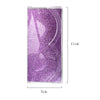 Purple Pink Lash Packaging Backing With Clamshell With Size And Dimentions as Example  Respaldo de empaque de pestañas rosa púrpura con cubierta con tamaño y dimensiones como ejemplo