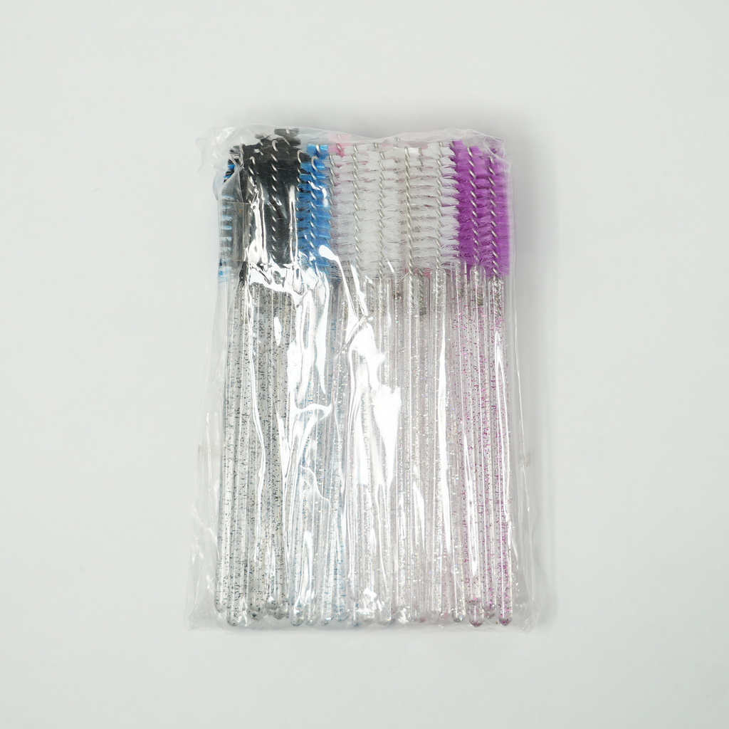 50 Pack Multicolor Lash Spoolie For Eyelashes  Paquete de 50 carretes de pestañas multicolores para pestañas